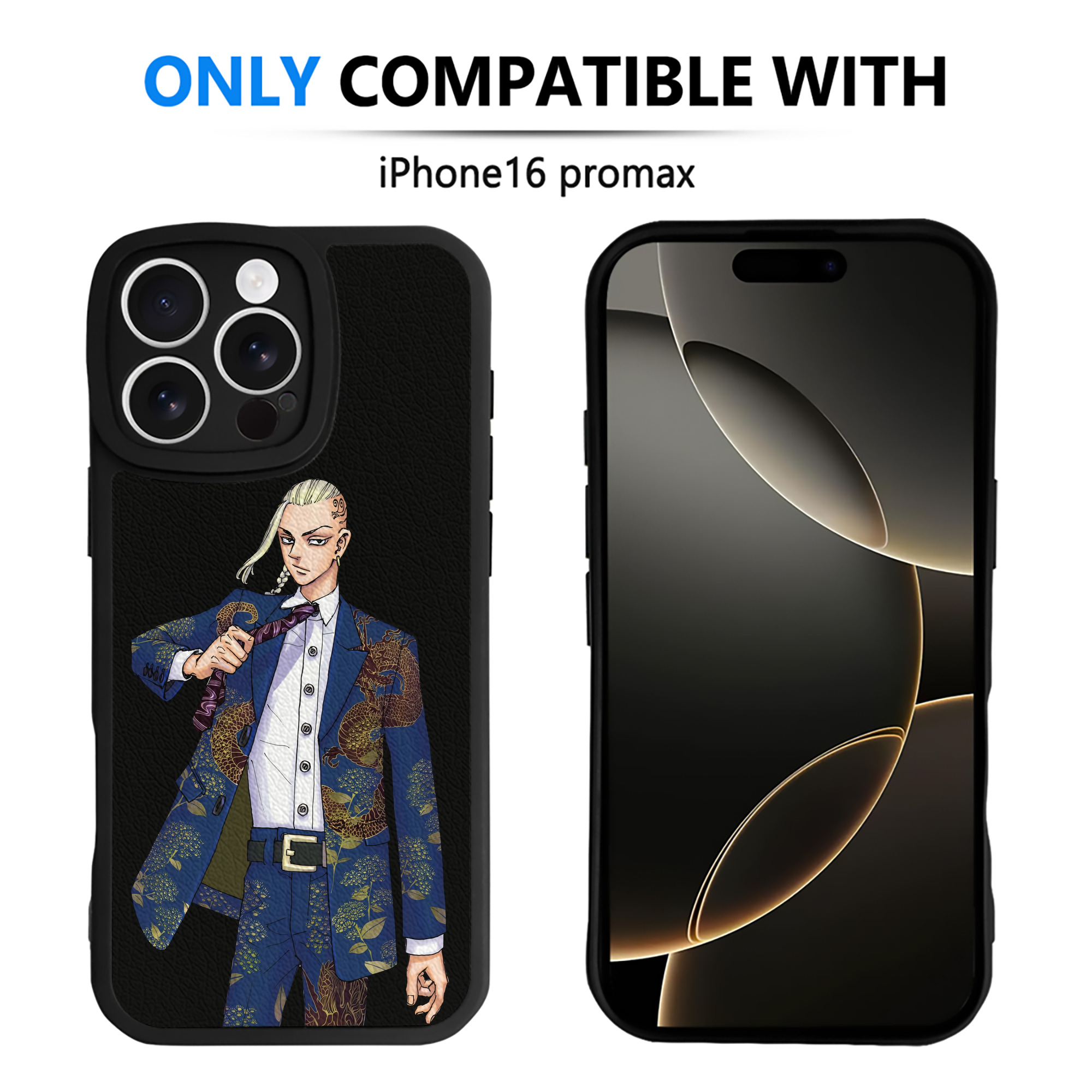（画像用） 東京リベンジャーズ Tokyo Revengers 【iPhone 16シリーズ対応】シリコンスマホケース（レザー調） 材質：シリコン